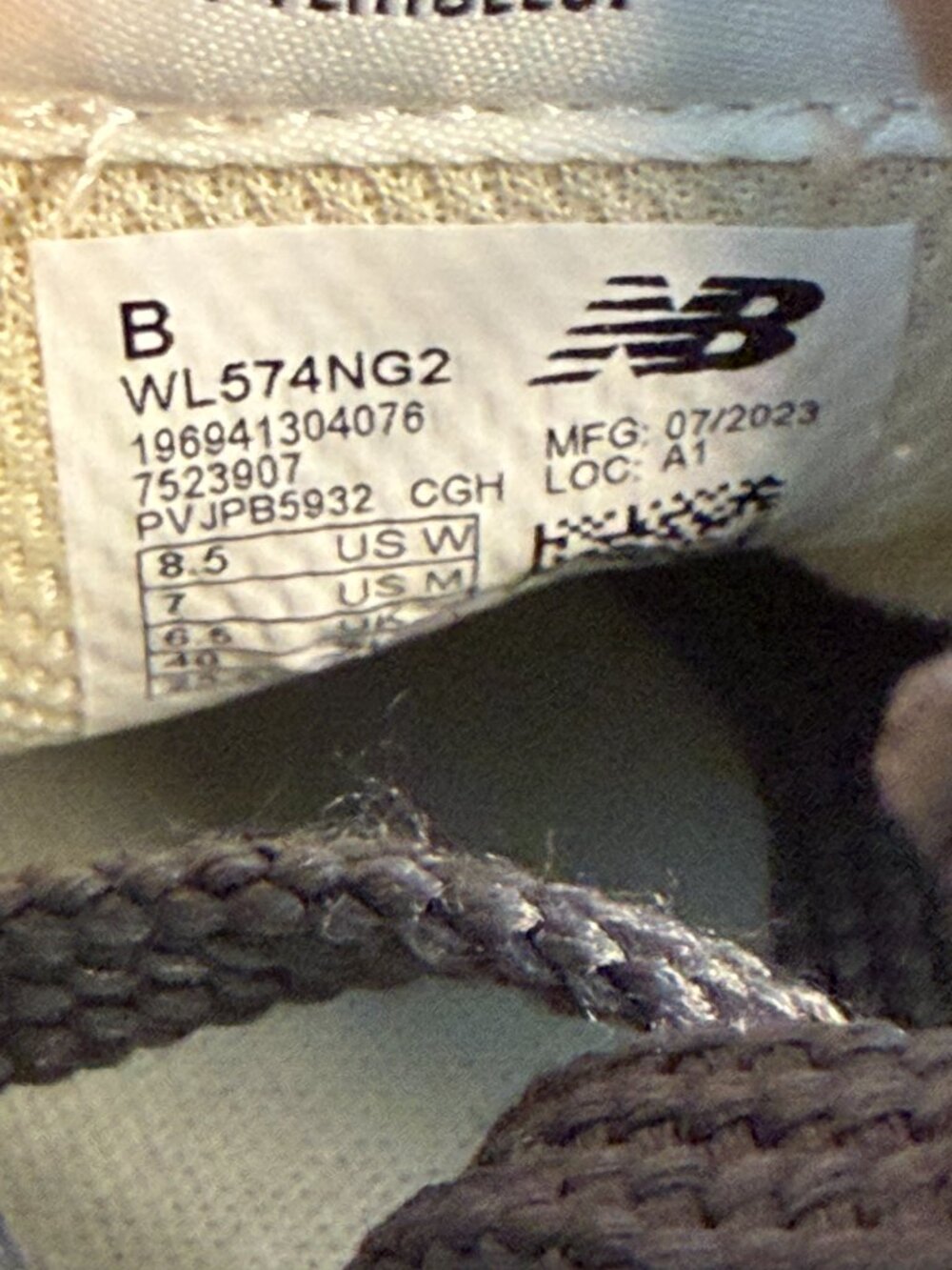 New Balance 574 Charcoal Gray Women's Casual Lace Up Shoes Size 8.5 - Picture 8 of 8